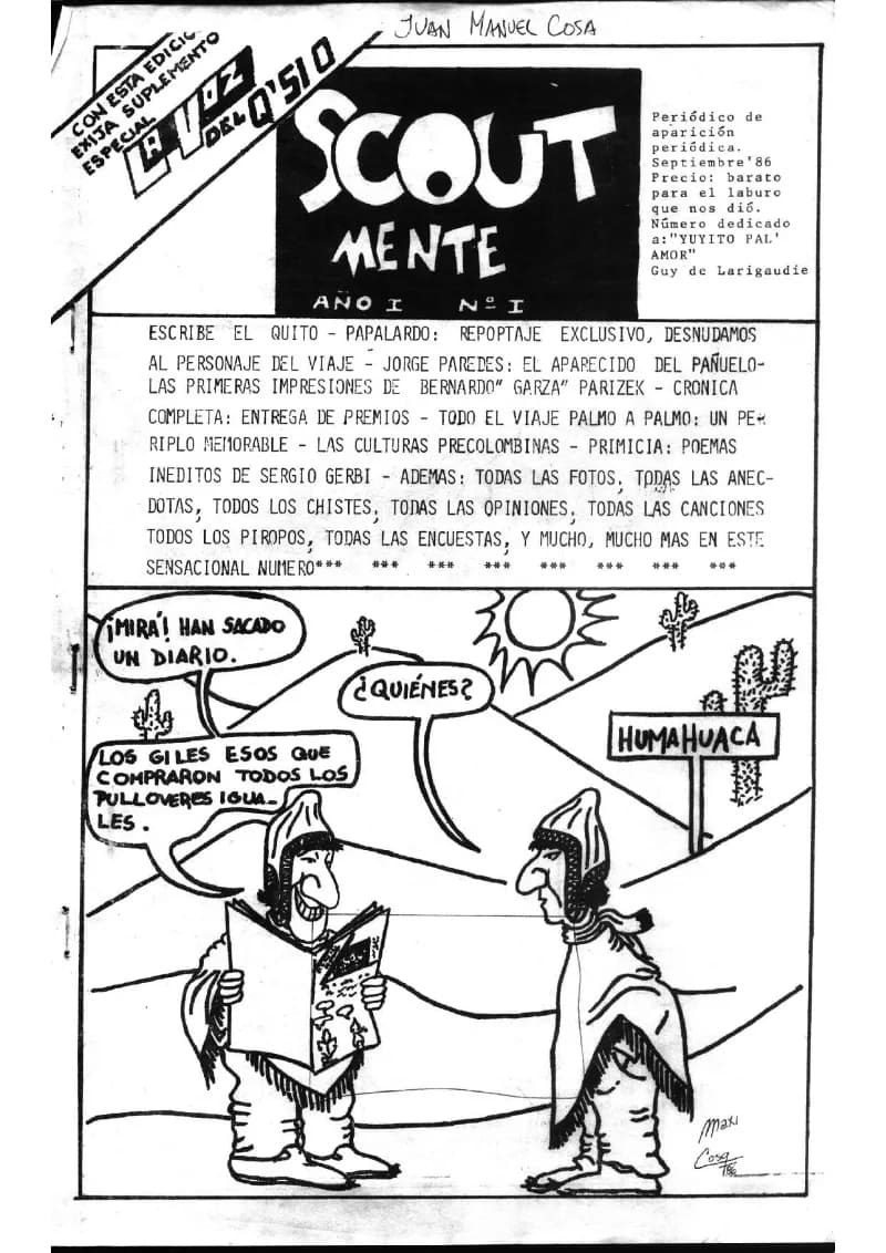 Tapa del Scoutmente N° 1