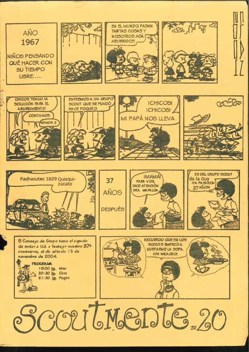 Tapa del Scoutmente N° 20