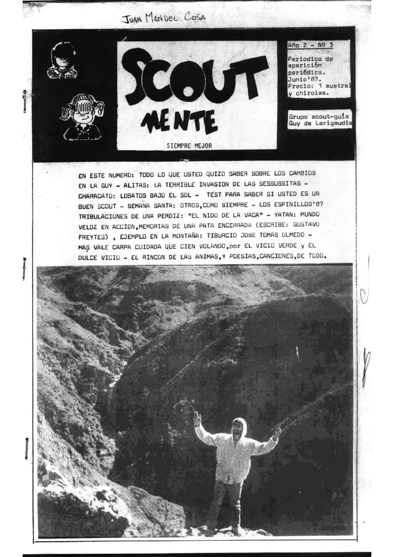 Tapa del Scoutmente N° 3