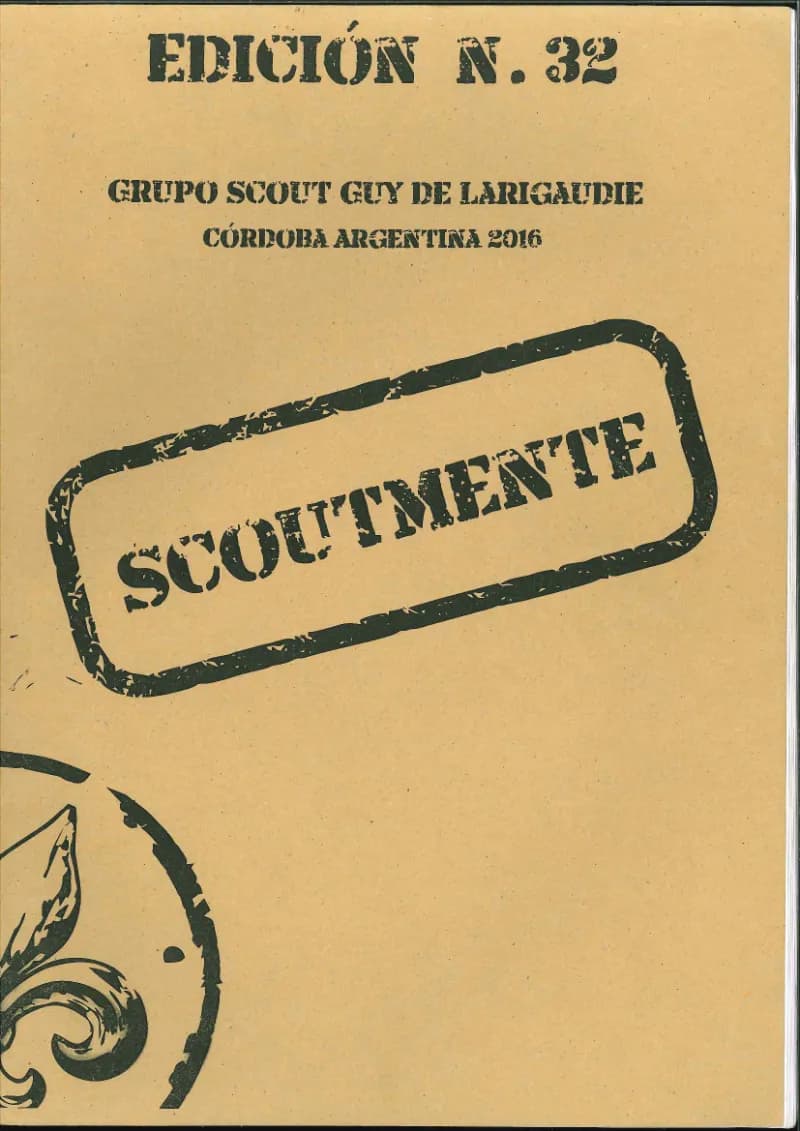 Tapa del Scoutmente N° 32